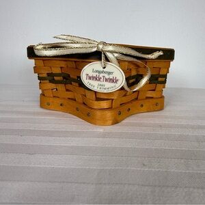 Longaberger Tree Trimming Collection 2001 Twinkle Twinkle Basket In Original Box